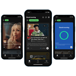 LT Spotify’s new home page closely resembles TikTok and instagram